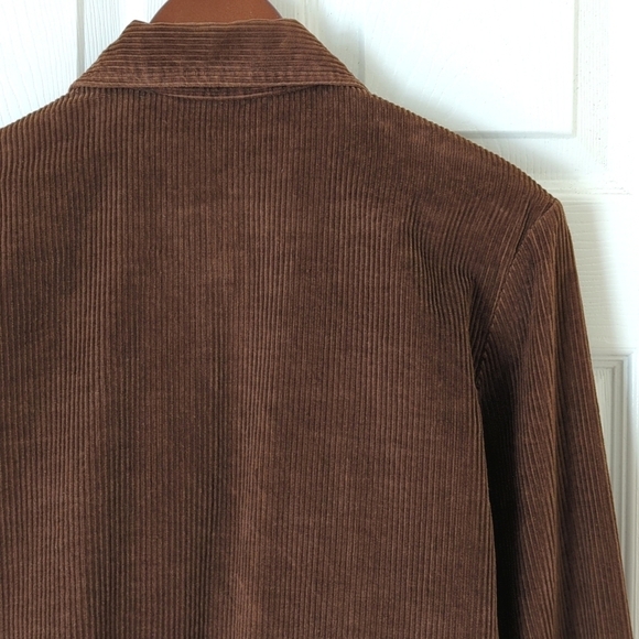 Mr. Dino 70's Vintage Wide Wale Corduroy Button Down Shirt Shacket Brown 12 - Picture 12 of 12